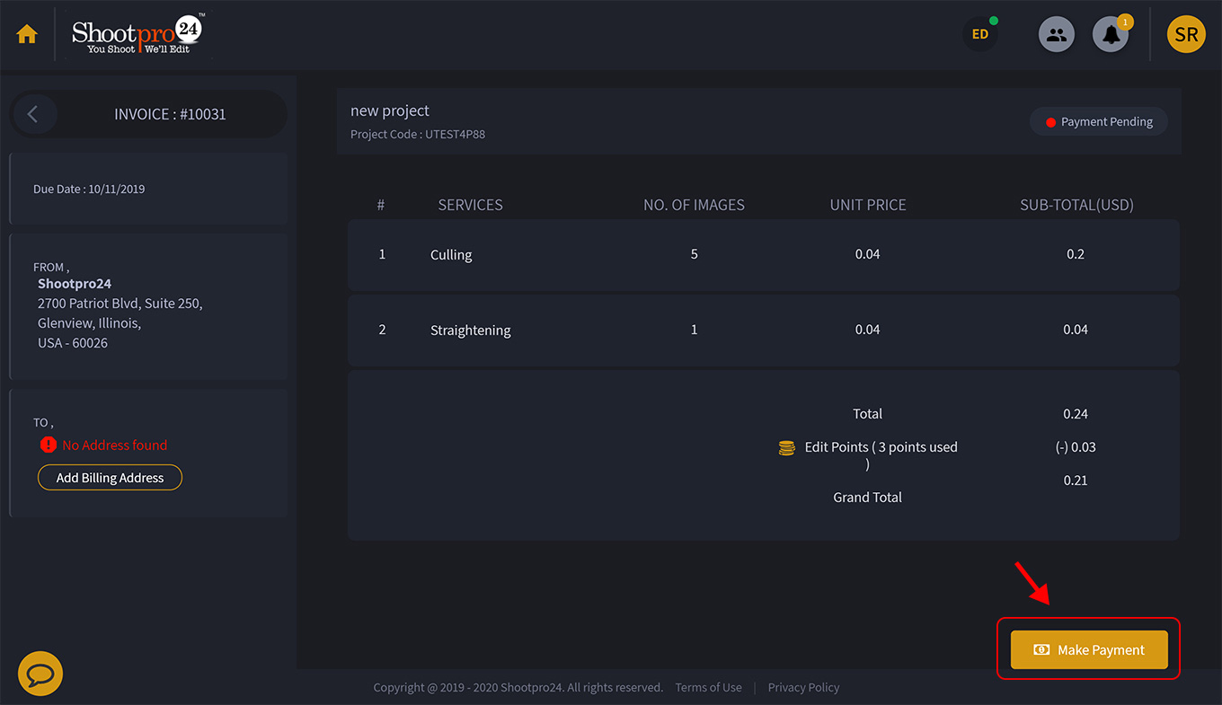 Billing Details